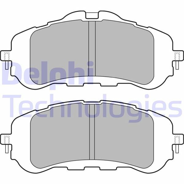 DELPHI LP2506 ÖN FREN BALATASI 283mm ASTRA L 21> COMBO E 18> BERLINGO 18> PARTNER 18> 308 II-III 13> RIFTER 18> - Görsel 1