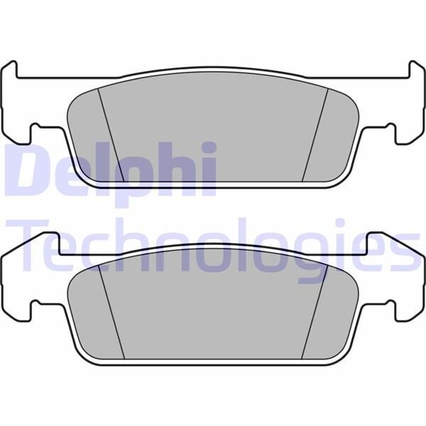 DELPHI LP2663 ÖN BALATA CLIO IV 1.2 1.5DCİ 12 > DACIA SANDERO II 1.2.1.2 LPG 2012 > LOGAN 12 > 140.2x18x42 - Görsel 1