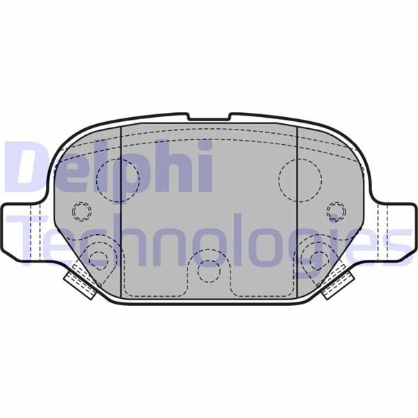 DELPHI LP2761 ARKA FREN BALATASI FIAT PANDA 12> - Görsel 1