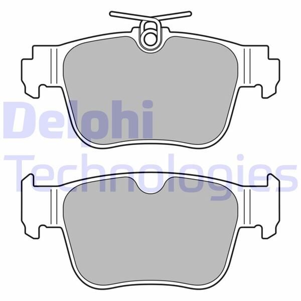 DELPHI LP3669 FREN BALATASI ARKA AUDI-CUPRA-SEAT-SKODA-VW 07/2019> - Görsel 1