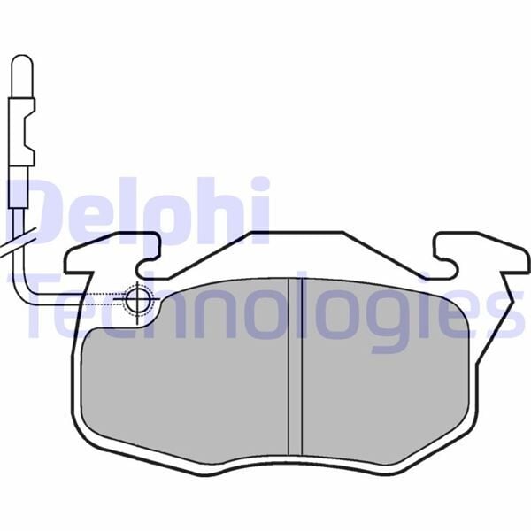 DELPHI LP490 ÖN BALATA R9-R11-R19 CLIO-EXP-P106-P206 - Görsel 1