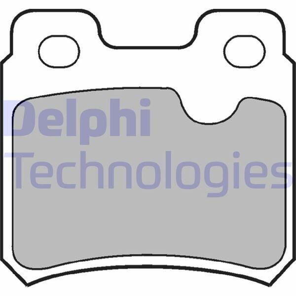 DELPHI LP586 ARKA FREN BALATASI VECTRA A 88-95 ASTRA F 94-98 CALIBRA A 90-97 KADETT E 86-91 VECTRA B 96> - Görsel 1
