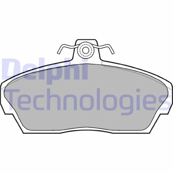 DELPHI LP911 ÖN FREN BALATA HONDA CIVIC 1.6L D16 VTEC VTI 01-05 / 1.6L D16A Euro 96-99 - Görsel 1