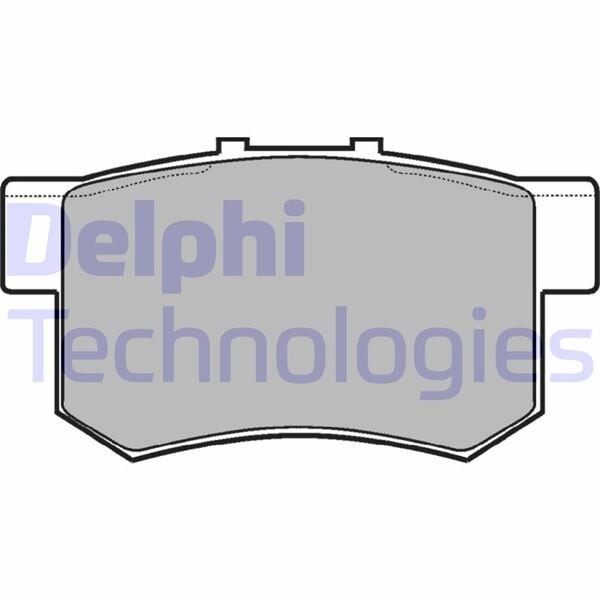DELPHI LP948 ARKA FREN BALATA HONDA CIVIC 1.6L D16 VTEC VTI 01-05 / 1.4L 1.6L 96-01 / 1.6L R16A2 VTEC SEDAN 06-> / ACCORD 2.0L F20 90-98 / LEGEND 3.2L 91-96 / SUZUKI SX4 1.6L M16A RW416 05-> - Görsel 1