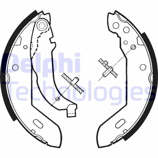 DELPHI LS1329 ARKA PABUÇ BALATA XSARA 97-05 205 83-94 306 93-01 309 89-93 ZX 93.97 GS8510 180x32 - Görsel 1