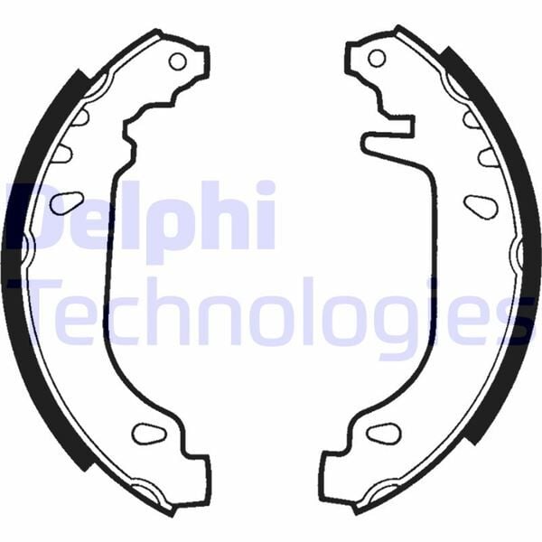 DELPHI LS1404 ARKA PABUÇ BALATA R9-R11-R19-R21-CLIO I 90-98 TWINGO 96> - Görsel 1