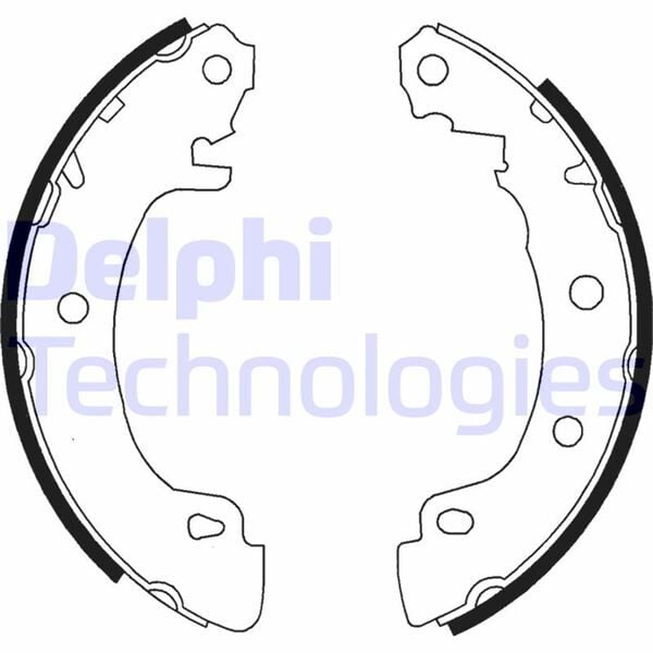 DELPHI LS1724 ARKA PABUÇ BALATA RENAULT MEGANE 96> 1.4-1.6 1.8 1.9D 1.9DTİ 2.0 203x39 - Görsel 1