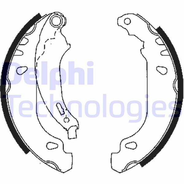 DELPHI LS1848 ARKA PABUÇ BALATA P206 1.4İ 1.6İ 1.4HDİ 1.9D 98 >02 > 206 1.4 1.4HDİ 09 > ABS SİZ ARAÇLAR 180x32 - Görsel 1