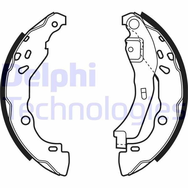 DELPHI LS1929 ARKA FREN PABUÇ BALATASI RENAULT CLIO II 98> CLIO IV 12> CLIO SYMBOL 02> SYMBOL III 13> DACIA SANDERO 08> LOGAN 06> SANDERO II 12> LOGAN II 12> - Görsel 1