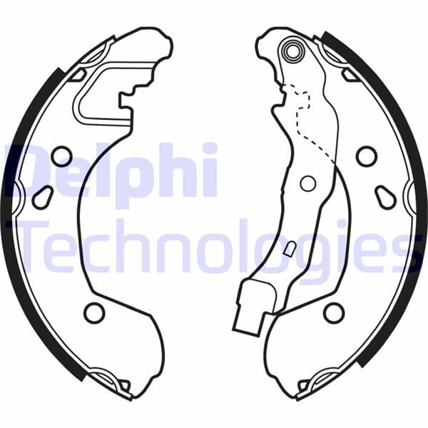 DELPHI LS1965 ARKA PABUÇ BALATA CLIO III 1.2 1.4 1.5DCİ 1.6 MODUS 05 >10 > MICRA III 03-10 NOTE 06 > 203x38 - Görsel 1