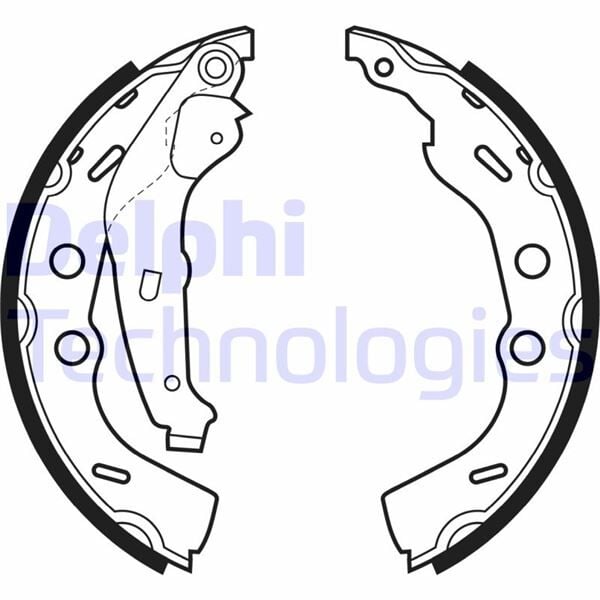DELPHI LS1993 ARKA KAMPANA FREN BALATASI SUZUKI SWIFT 1.3L G13B SF413 96-01 203 x 32 - Görsel 1