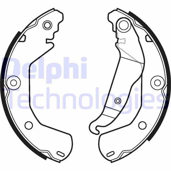DELPHI LS2112 ARKA FREN PABUÇ BALATA CHEVROLET AVEO 08>11> KALOS 1.2-1.4 05> SPARK 10> - Görsel 1