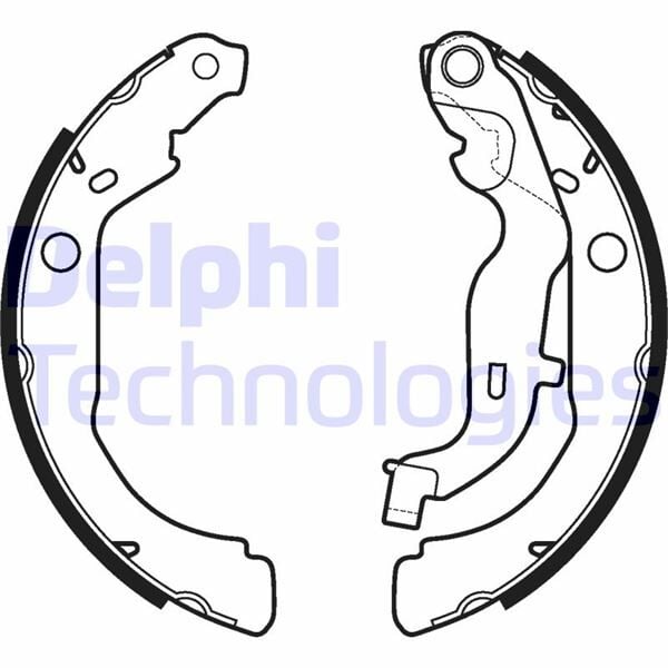 DELPHI LS2127 ARKA PABUÇ BALATA DACIA DUSTER 1.5 DCİ-1.6-1.6 16V 4x4 228.6x42 - Görsel 1