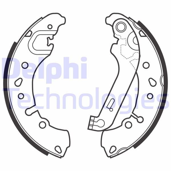DELPHI LS2151 FREN BALATASI ARKA TAKIM PABUÇLU FİESTA 17> - Görsel 1