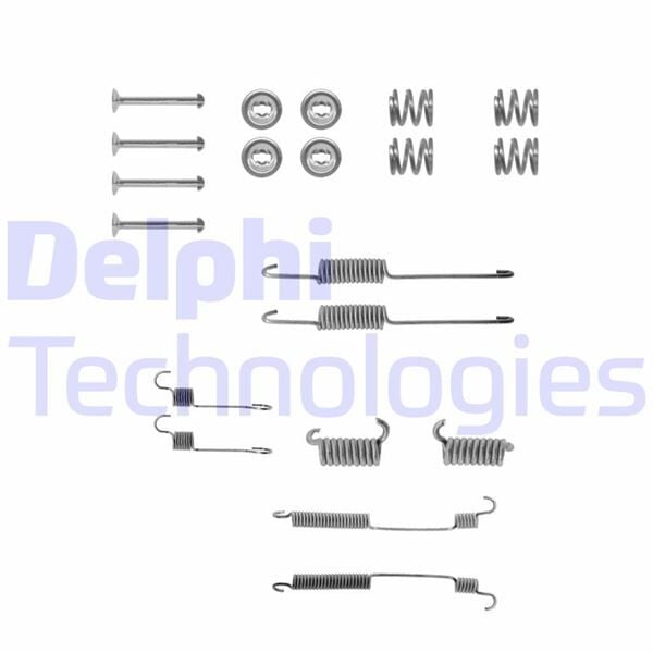 DELPHI LY1034 FREN PABUÇ MONTAJ TAKIMI ARKA FORD ESCORT 10/85>09/90 - Görsel 1
