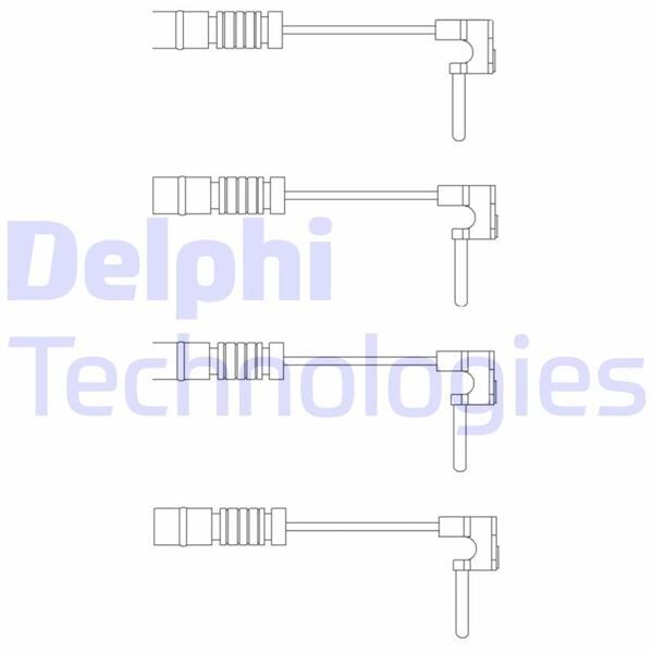 DELPHI LZ0120 BALATA FISI MERCEDES W201 W126 W168 W202 W124 W210 W140 4 LU - Görsel 1