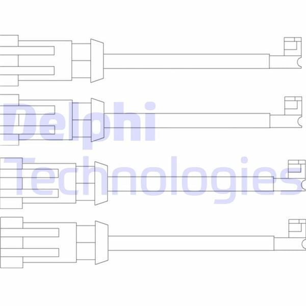 DELPHI LZ0189 FREN İKAZ KABLOSU ÖN/ARKA IVECO DAİLY. DAİLY II 96>05/06 - Görsel 1