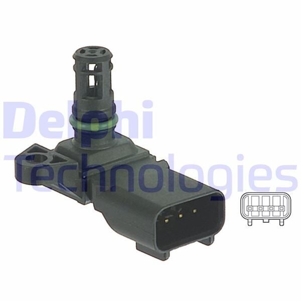 DELPHI PS10125 MAP SENSÖRÜ FORD FIESTA-LAND ROVER-MAZDA-VOLVO 01> 1.25-1.6 BENZİN - Görsel 1