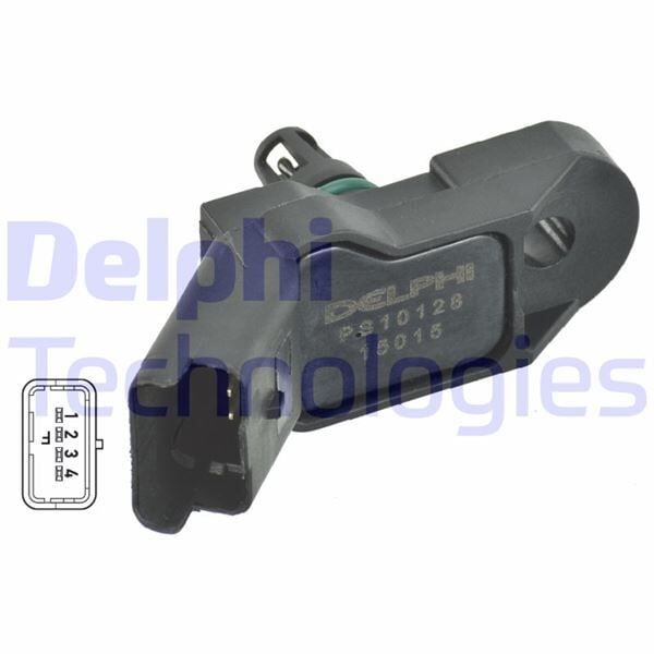 DELPHI PS10128 EMME MANIFOLD BASINÇ MAP SENSÖRÜ P106-P206-P207-P301-P306-P307-P308-P407-P1007-PARTNER-BERLINGO- C2-C3-C4-C5-XSARA-SAXO 1.1-1.4-1.6-1.8-2.0-2.2 - Görsel 1