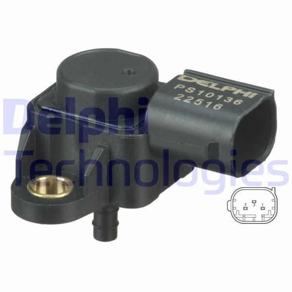 DELPHI PS10136 BASINC SENSORU MERCEDES M111 M266 M271 OM646 W168 W203 W204 C209 W210 W211 W212 W220 W221 W639 B901> B906 - Görsel 1