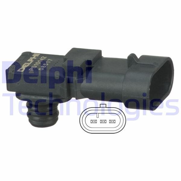 DELPHI PS10142 MAP EMME BASINÇ SENSÖRÜ ASTRA F-G-H CORSA B-C-COMBO C-MERIVA A-VECTRA B-C-VIVARO-ZAFIRA 1.4- 1.6 16V 1.7 CDTI 2.0-2.2 LAGUNA-KANGOO-MEGANE I 1.4 E - Görsel 1