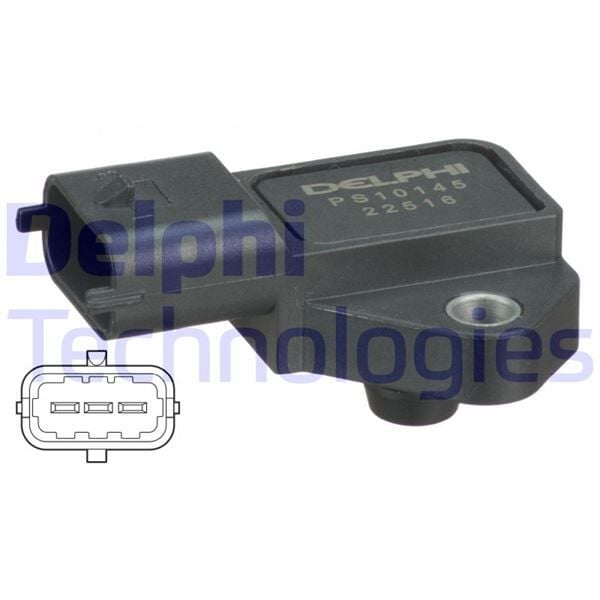 DELPHI PS10145 MAP SENSÖRÜ EMME MANIFOLD BASINÇ ASTRA G-ASTRA H-COMBO C-CORSA C-MERIVA 1.7 CDTI - Görsel 1