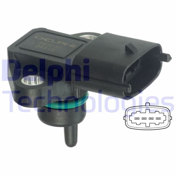 DELPHI PS10151 MAP SENSÖRÜ - HYUNDAİ GENESİS. H-1. STAREX. H100 I. H100 II. LİBERO. MATRİX. PORTER I. TERRACAN/ KIA - Görsel 1