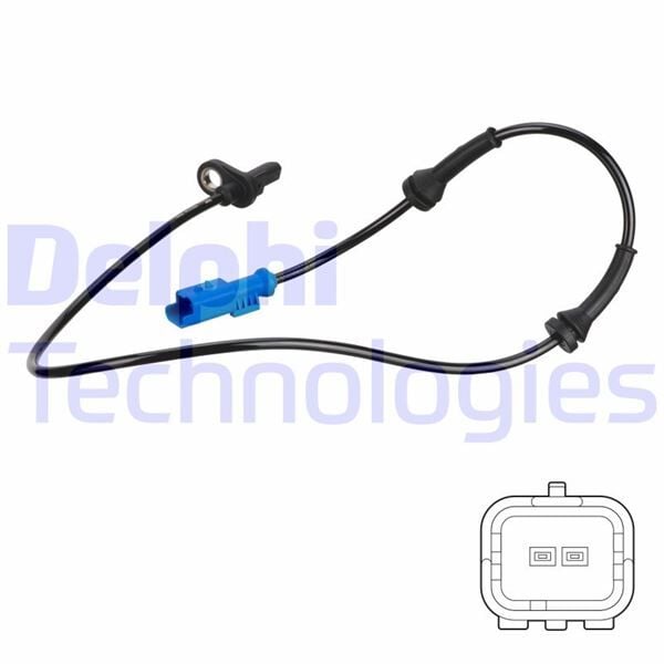 DELPHI SS20744 ABS DEVİR SENSÖRÜ ARKA CROSSLAND-P207-P208-P301-P2008-BIPPER-C-ELYSEE-C3 AIRCROSS-C3 II-III C4 CACTU S-NEMO-DS3 - Görsel 1