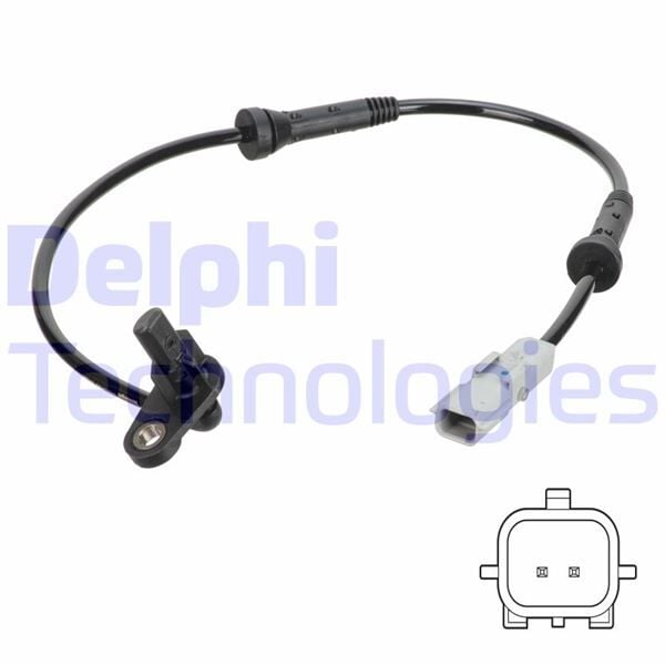 DELPHI SS20758 ABS SENSÖRÜ ARKA SOL DACIA LOGAN II 12> SANDERO II 12> RENAULT SYMBOL III 13> - Görsel 1