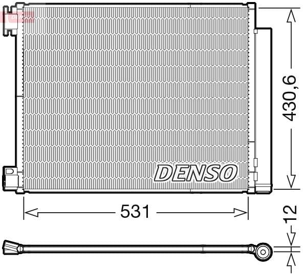 DENSO DCN23039 KLİMA RADYATÖRÜ KONDANSER RENAULT MEGANE IV 16> TALISMAN 15> GRAND SC NIC IV 16> 1.2 TCE 1.3 TCE 1.5dCi 1.6dCi - Görsel 1