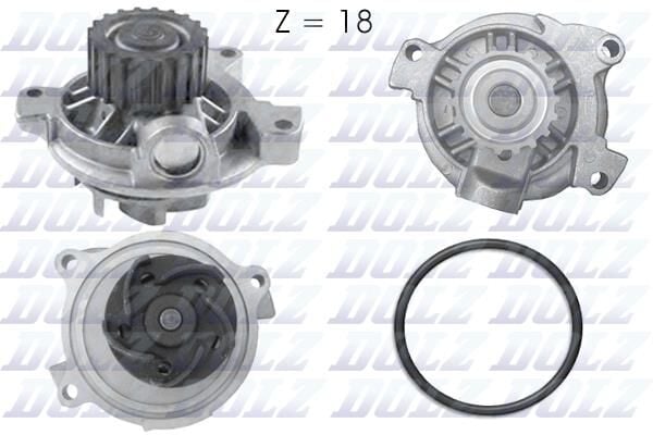 DOLZ A178 DEVİRDAİM TRANSPORTER IV 90-03 A6 95-97 S70 99-00 2.5 ENJ. TÜM MOD. B.KAFA - Görsel 1