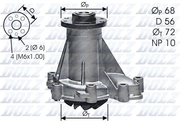 DOLZ M276 DEVIRDAIM POMPASI MERCEDES OM601>OM606 W124 S124 W202 S202 W210 S210 W140 W463 - Görsel 1