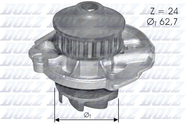 DOLZ S261 SU POMPASI FIAT ALBEA 03>07 DOBLO 01>10 PALIO 96>05 PANDA 03> PUNTO 99>09 SIENA 97>02 LANCIA Y YPSILON 96>6 1.1 1.2 1.4 16V - Görsel 1