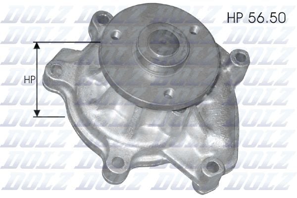 DOLZ T219 DEVİRDAİM SU POMPASI DAIHATSU COPEN 1.3L K3-VE L881 06-> / SIRION 1.0L 1.3L M300 M301 05-> / TERIOS 1.3L K3-VE J211 06-> / YRV 1.3L M200 01-07 / TOYOTA YARIS 1SZ-FE SCP10 99-05 3 delikli flanş - Görsel 1