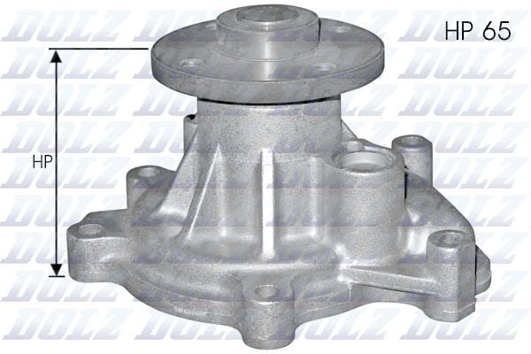 DOLZ T224 DEVİRDAİM SU POMPASI TOYOTA YARIS 1.0L 1SZ-FE SCP10 03-05 / 1.3L 2SZ-FE SCP12 SCP90 03-09 4 DELİK FLANŞ - Görsel 1