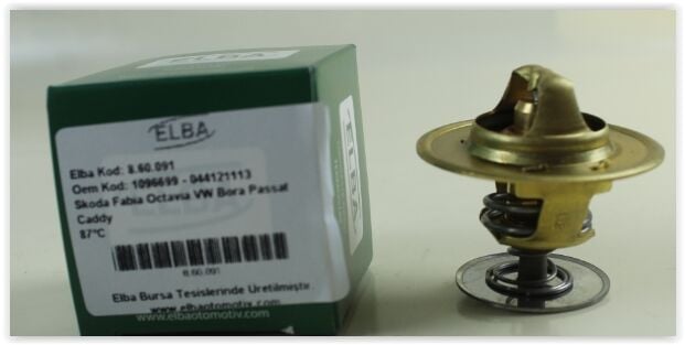 ELBA 860091 TERMOSTAT VW2 GOLF 4-BORA-POLO-PASSAT-CADDY 2-T4- 54x31x35 - Görsel 1