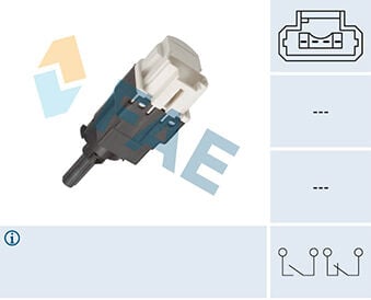 FAE 24893 FREN PEDAL MÜŞÜRÜ RENAULT CLIO III 05>12 CLIO IV 12> CAPTUR I 12> KANGOO 05> LAGUNA II 01>07 DACIA L OGAN I-II 06>18 SANDERO I-II 08>18 DUSTER I-II 10>21 0.9TCe 1.2 1.2TCe 1.3TCe 1.4 1.5dCi 1.6 2.0 - Görsel 1