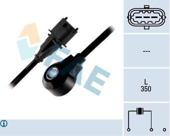 FAE 60145 VURUNTU SENSÖRÜ OPEL ASTRA G 98>04 VECTRA B 96>02 1.8 X18XE1 VECTRA C 02>08 ZAFIRA B 05>12 2.2 Z22YH - Görsel 1