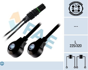 FAE 60222 VURUNTU SENSORU BMW N43 N45 N46 M52 M54 E81 E88 E36 E46 E90 E39 E60 E38 E65 E84 E83 E53 E85 - Görsel 1