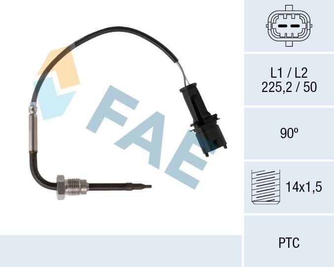 FAE 68091 EGZOZ SICAKLIK SENSÖRÜ KONUM 1 INSIGNIA A-ASTRA J-ZAFIRA C 2.0 CDTI A20DTH - Görsel 1