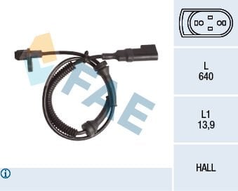 FAE 78145 ARKA ABS SENSORU SAG-SOL CONNECT 1.8TDCI 02>13 BOY:555MM - Görsel 1