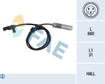 FAE 78186 ABS SENSORU ON BMW E81 E82 E87 E88 E90 E91 E92 E93 - Görsel 1