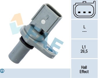 FAE 79247 EKSANTRIK MIL SENSORU PEUGEOT BOXER III CITROEN JUMPER III 2.2HDI E4 E5 06> FORD V184 2.0TDCI 2.4TDC I 01>06 V347 2.2TDCI - Görsel 1