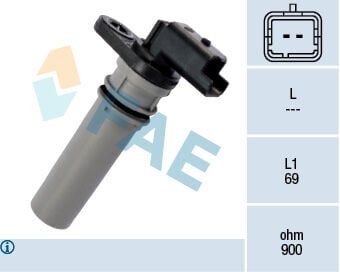 FAE 79256 SANZIMAN HIZ SENSORU BRAVO II 1.6 MJET 08> GRANDE PUNTO 1.3 MJET 10> - Görsel 1