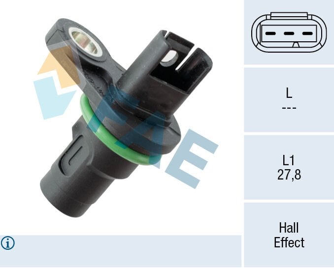 FAE 79382 KRANK MILI KONUM SENSORU BMW N52 N54 N63 S65 E81 E82 E87 E88 E90 E91 E92 E93 E60 E61 F10 F11 F18 E63 E64 F06 F12 F13 E65 E66 F01 F02 E84 E83 F25 E70 E71 E85 E86 E89 - Görsel 1