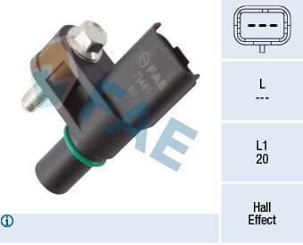 FAE 79441 EKSANTRİK MİL DEVİR SENSÖRÜ ASTRA L-COMBO E-CORSA F-CROSSLAND-GRANDLAND-C3-C4-BERLINGO-P208- P2008-P ARTNER-RIFTER-P508-P301-P308-C-ELYSEE-DS3-DS4-DS7 1.2 PureTech-THP 1.2 XE-XHL-XHT - Görsel 1