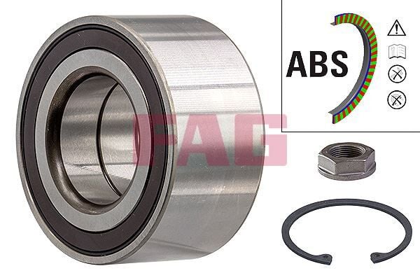 FAG 713650690 ÖN TEKER RULMANI OPEL CORSA F-CORSA e 19> PEUGEOT 208-2008 19> CITROEN C4 20> DS3 19> 40.3x78x38 - Görsel 1