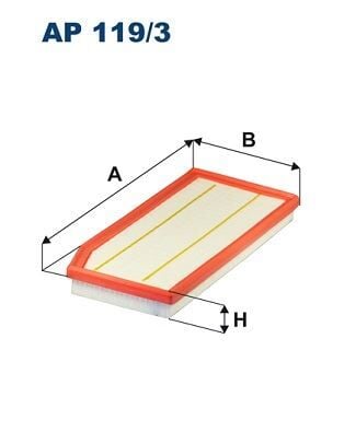 FILTRON AP119.3 HAVA FILTRESI MERCEDES M264 W205 S205 C205 A205 C257 W213 C238 A238 X253 C253 - Görsel 1