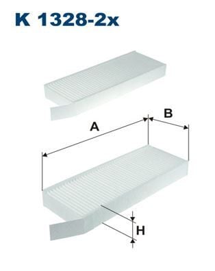 FILTRON K1328-2X POLEN FİLTRESİ ASTRA L 21> P308 II-III 13> P508 18> - Görsel 1