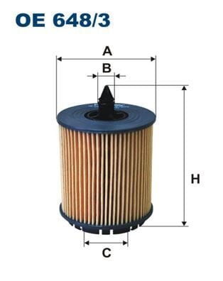 FILTRON OE648.3 YAĞ FİLTRESİ ASTRA G-VECTRA B-VECTRA C-ZAFIRA-INSIGNIA 2.0-2.2 16V 02- - Görsel 1